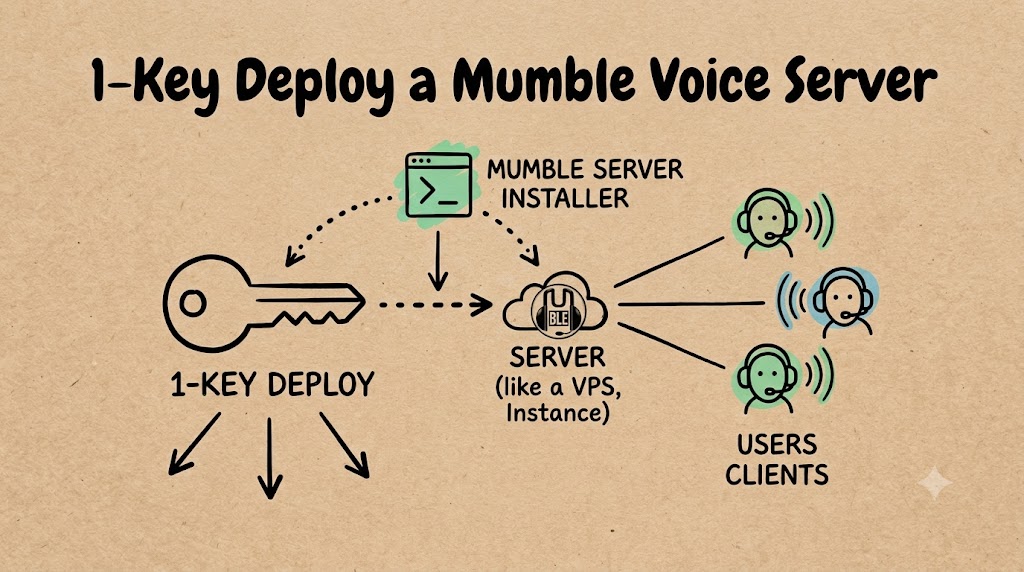 Self-host a low-latency Mumble VoIP server on Railway with one click. No Linux terminal, no firewall headaches, no DevOps required. Deploy a Mumble Voice Server in 2 Minutes — No Port Forwarding, No Problem